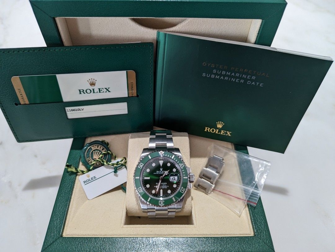 Rolex Hulk Submariner 116610LV, Luxury, Watches on Carousell