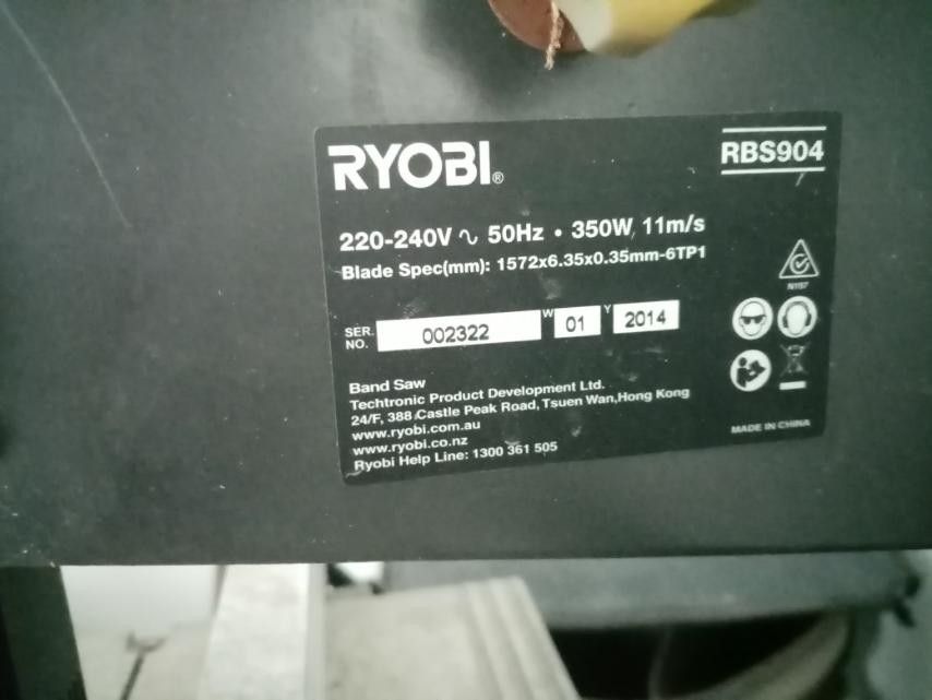 RYOBI RBS904 Band Saw on Carousell