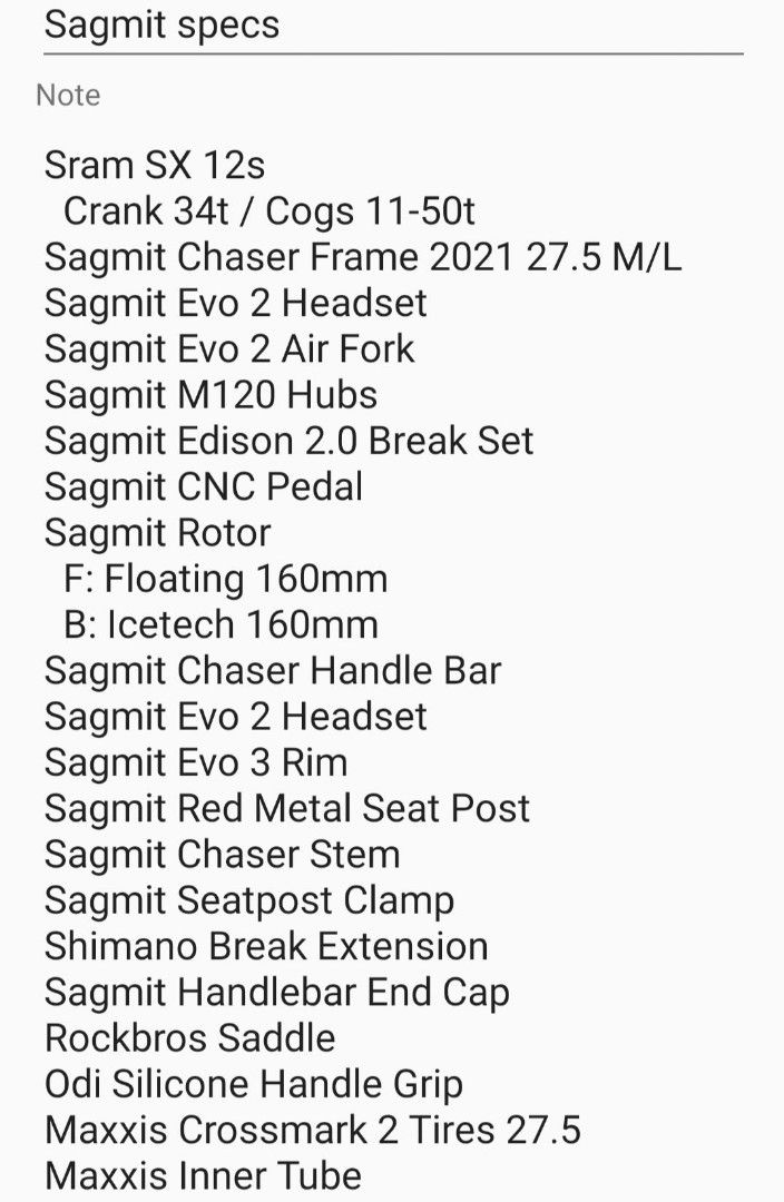 sagmit chaser frame review