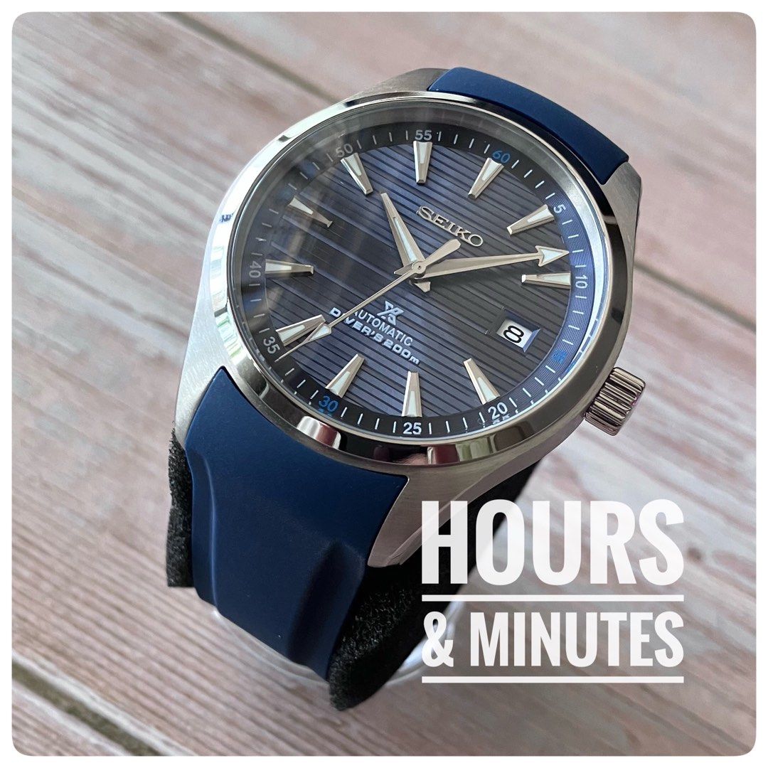 Seamaster ocean blue custom build watch - Seiko mod, Luxury, Watches on  Carousell