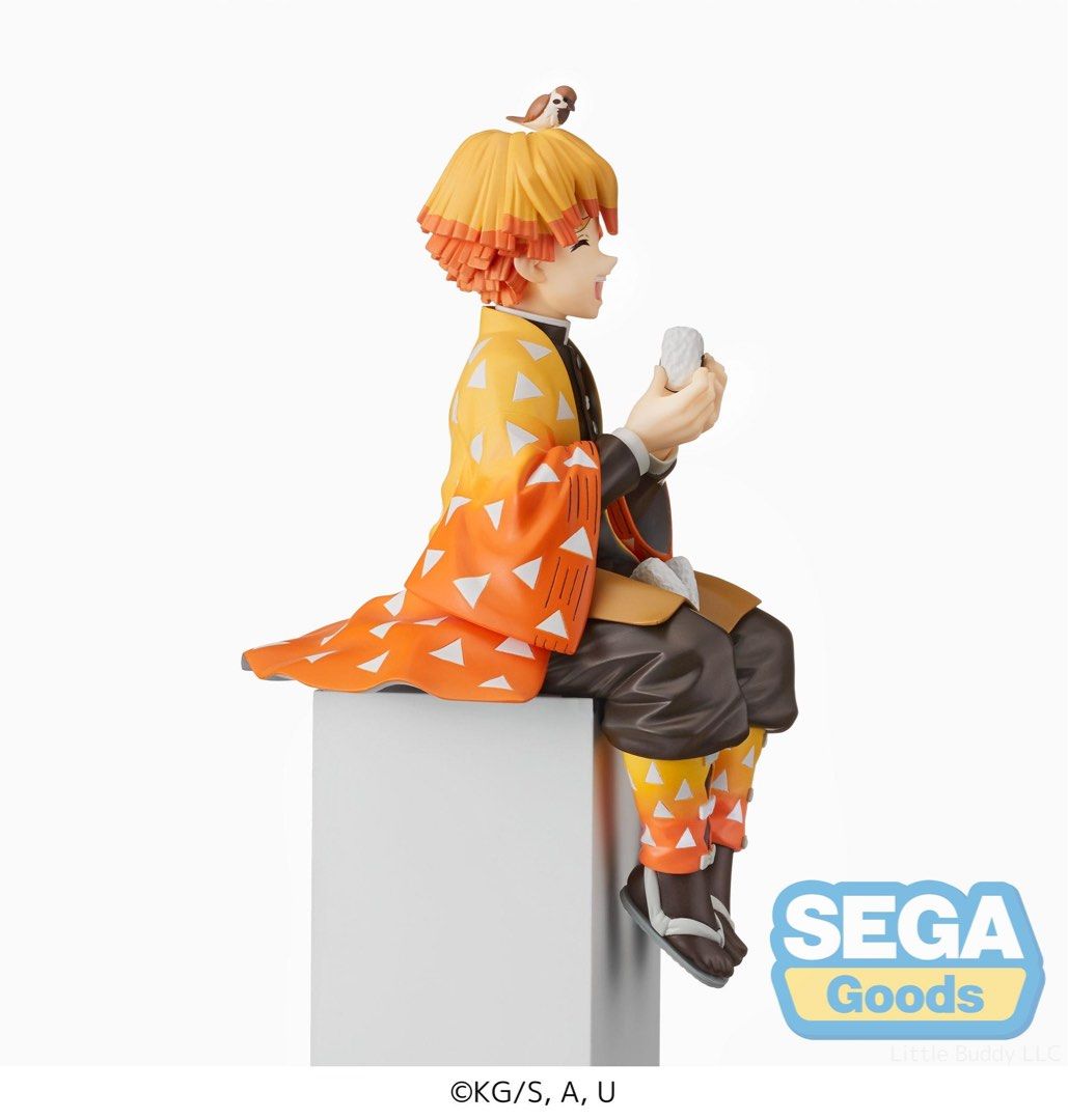 SEGA Original Demon Slayer Agatsuma Zenitsu Eating Onigiri Perching Figure  Licensed Product 2023, Hobbies & Toys, Toys & Games on Carousell