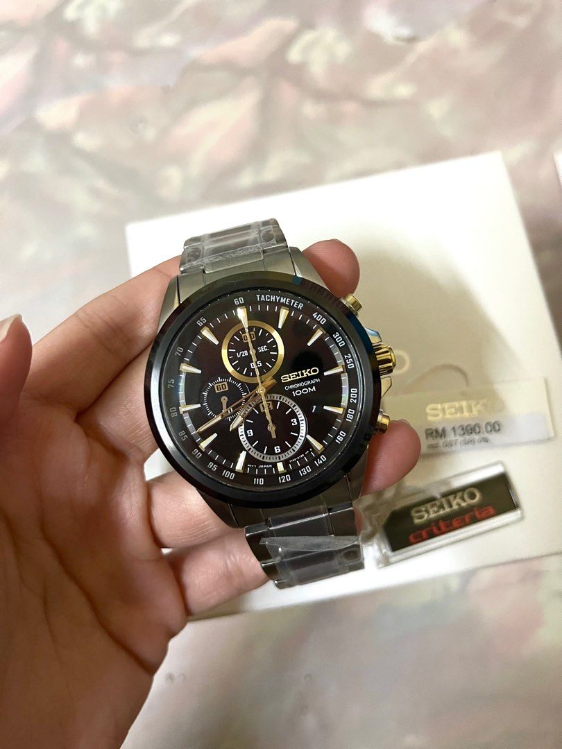 SEIKO CHRONOGRAPH 100M MEN WATCH Men s Fashion Watches