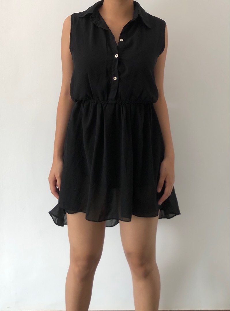 Sheer Black Butoon Dress (Category: Dresses) located in Quezon City. Submitted by chic54_ (Listing ID 1224611168, Image 1). Description: L: 32” W: 25” B: 30-34” S-M.