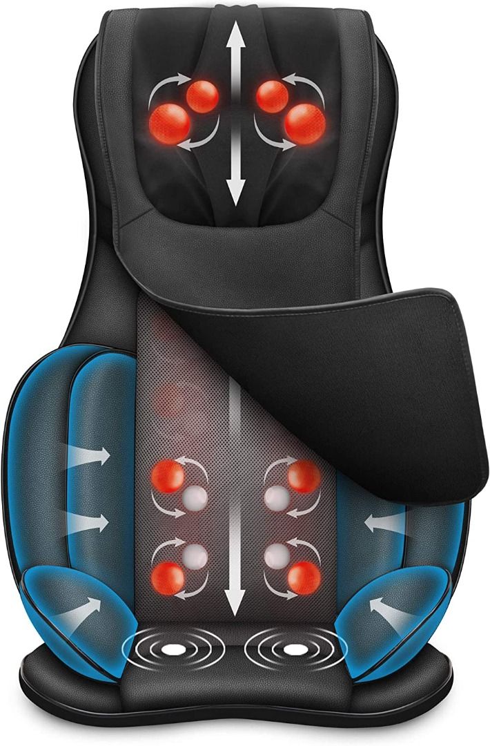Best choice products air compression shiatsu neck back hotsell massager cushion seat