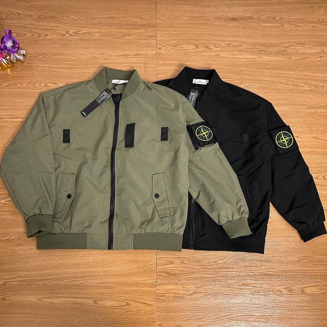 Stone Island石頭島經典魔術帖飛行服外套, 男裝, 外套及戶外衣服
