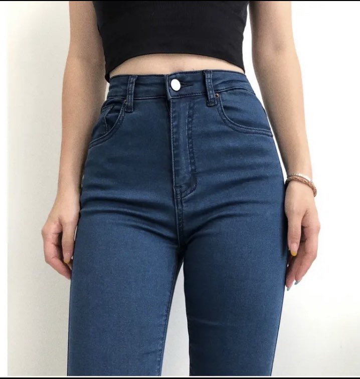Stretchable high waist skinny pants (size 32 ), Women's Fashion, Bottoms,  Jeans on Carousell