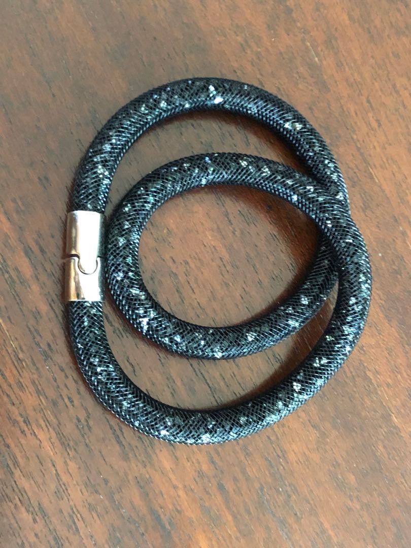 Stardust crystal bracelet Swarovski Black in Crystal - 28771805