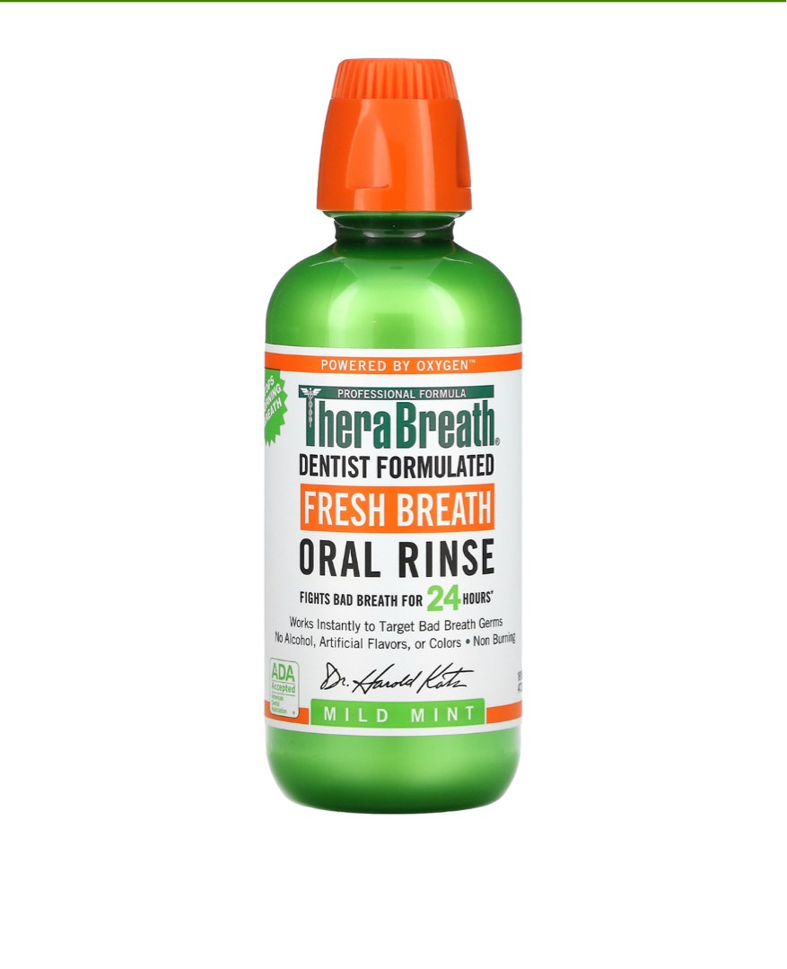 TheraBreath oral rinse, fresh breath, mild mint 473ml, Beauty