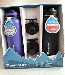 ThermoFlask 24 Hours Hot & Cold Water Bottle 2x1.2L