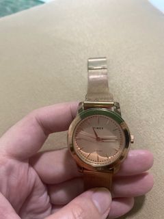 Timex watch rose gold