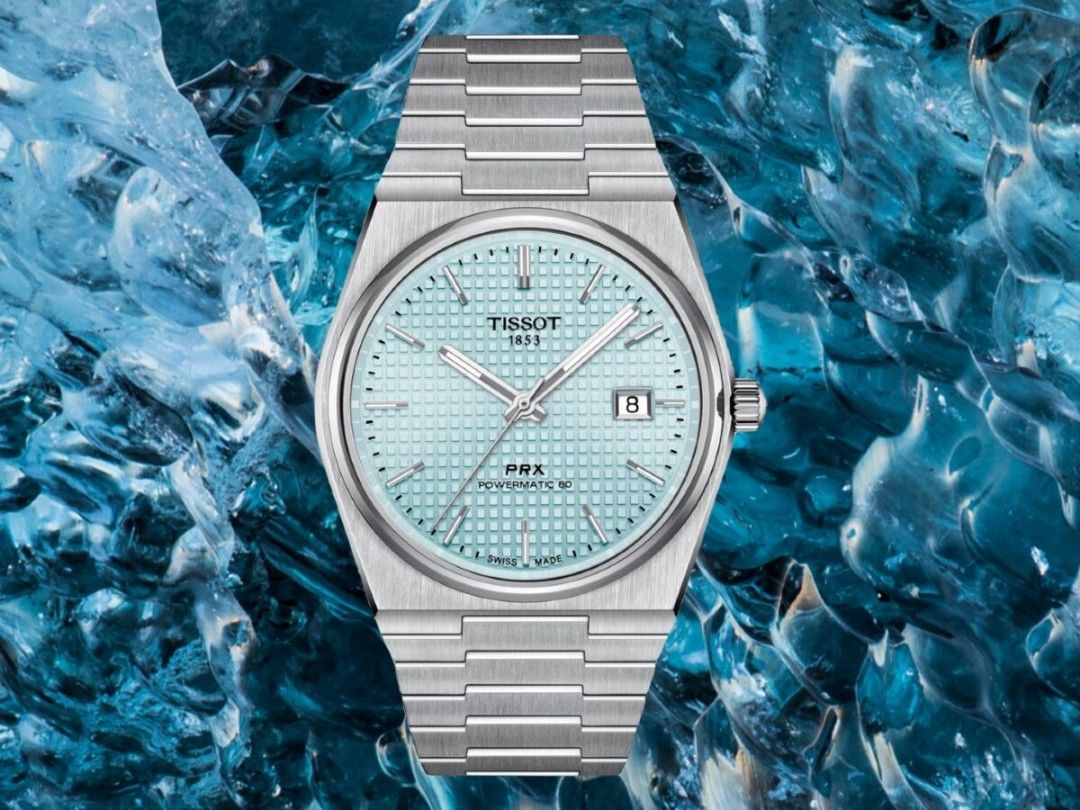 (READY STOCK)Tissot PRX Powermatic 80 ICE BLUE/ Glacier, Luxury