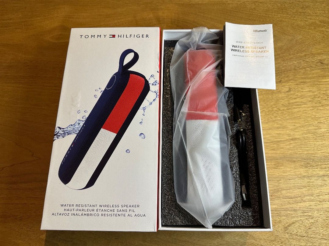XXX Tommy Hilfiger Water Resistant Wireless Speaker bluetooth LIA0460 Soundbar Carousell