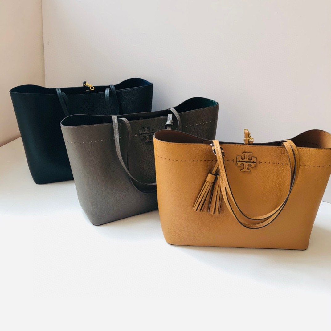 Tory Burch MCGRAW Tote bag black brown