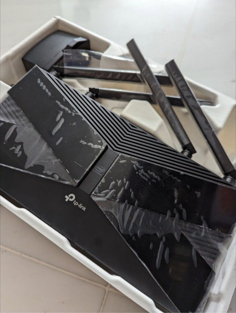 Tp Link Box Rear TP Link AX3000 Wireless Router (in box), Computers & Tech, Parts ...