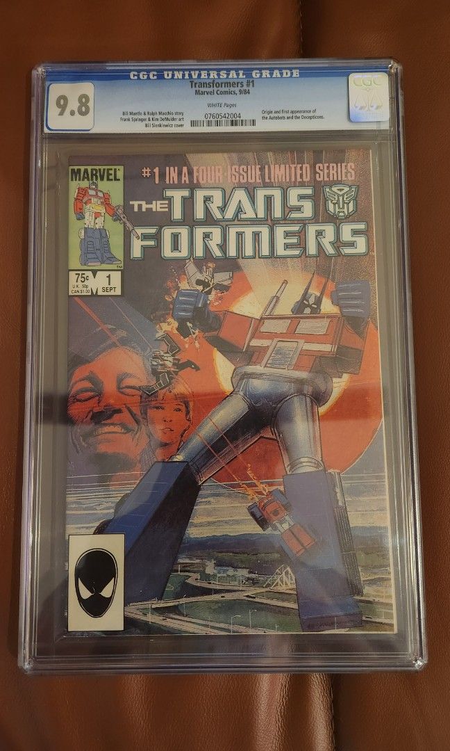 Transformers #1 CGC 9.8 Convention Edition Variant Spot Foil Image Skybound DWJ main image 1