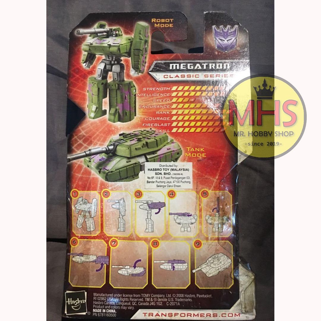 Transformers Universe 2 Legends Classic Series Megatron 2008 , Hobbies
