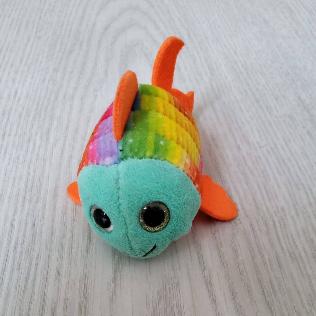 Small size 10cm TY Teeny Sami The Goldfish Colourful Gold Fish
