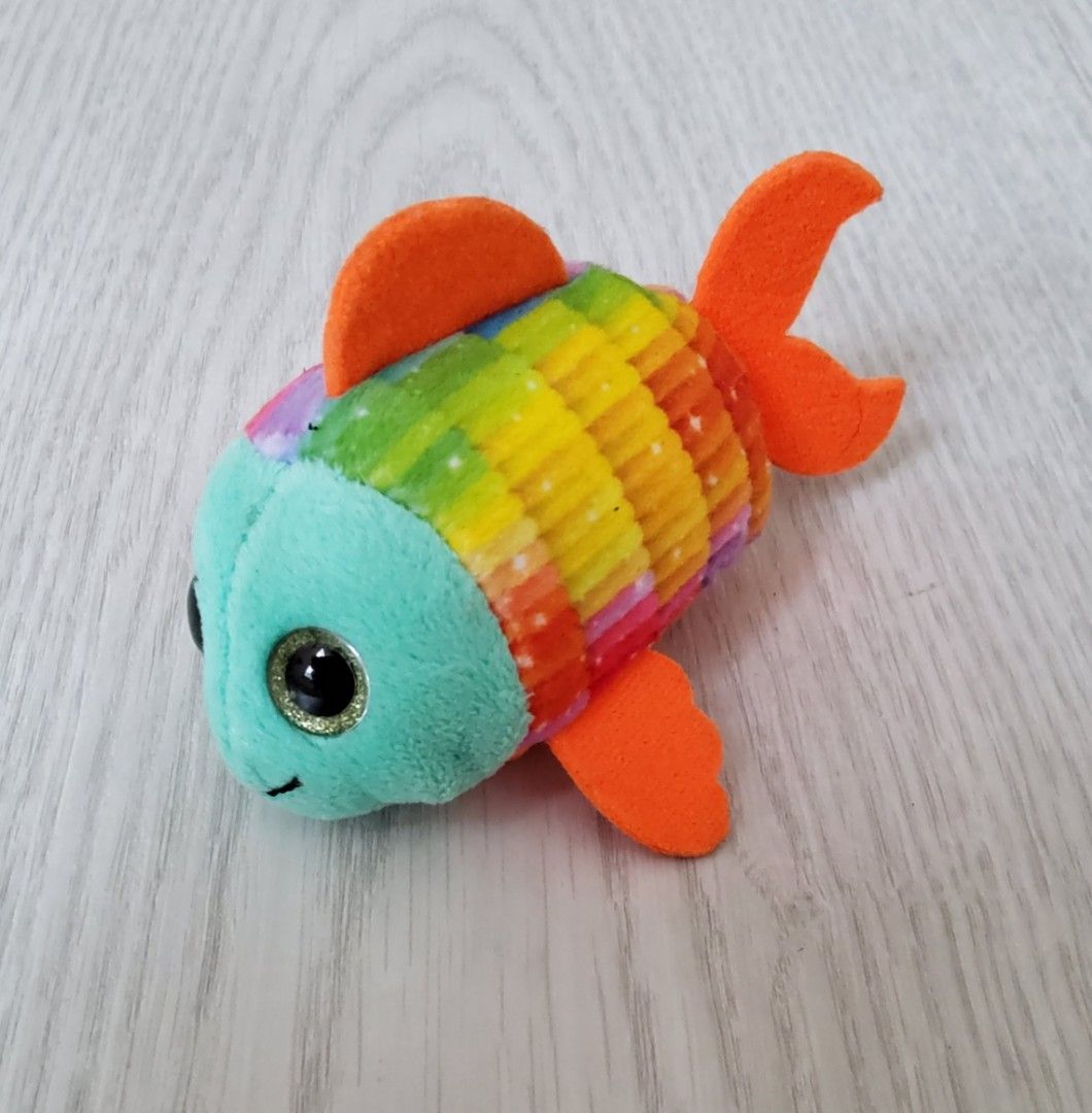Small size 10cm TY Teeny Sami The Goldfish Colourful Gold Fish
