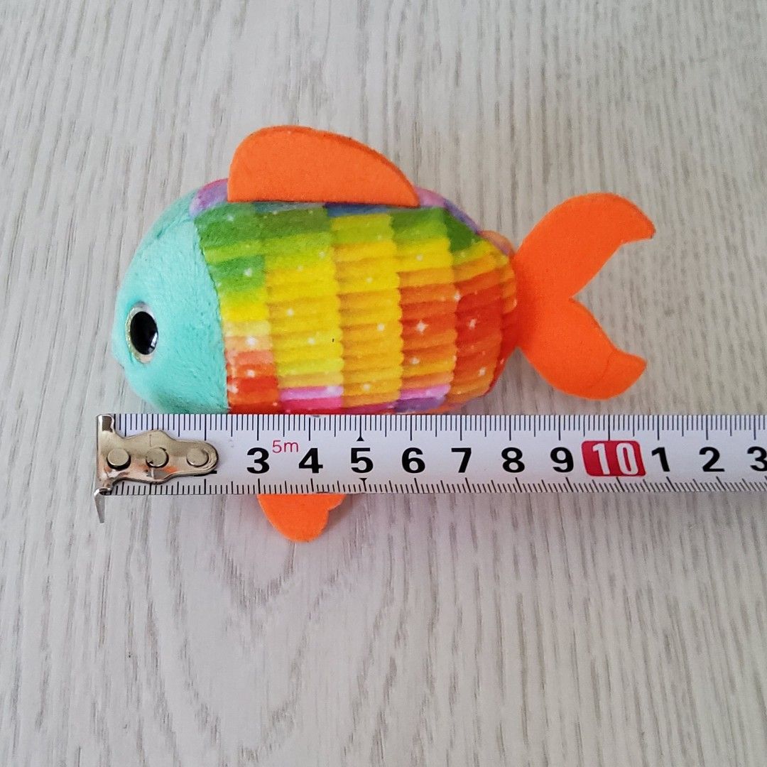 Small size 10cm TY Teeny Sami The Goldfish Colourful Gold Fish