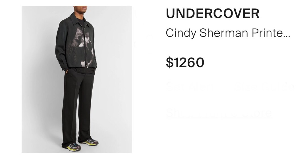 UNDERCOVER Cindy Sherman スタジャン 2022ss