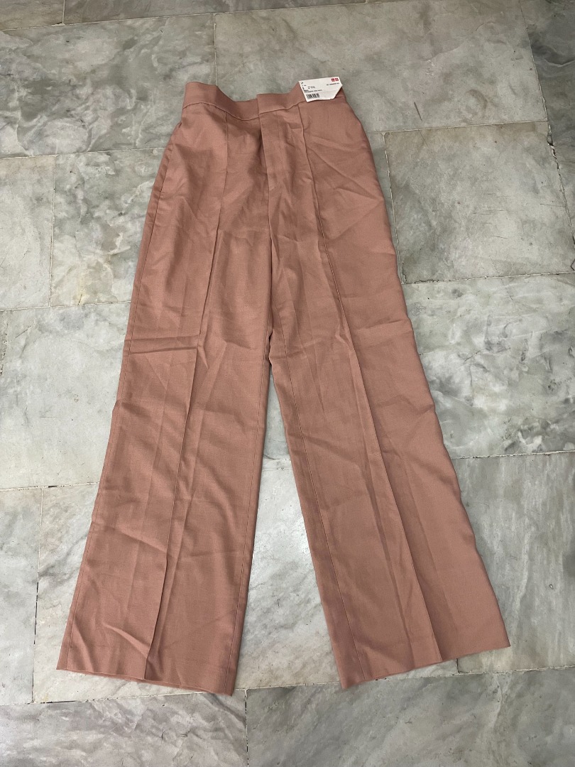 UNIQLO Pink Office Pants, Women's Fashion, Bottoms, Other Bottoms on