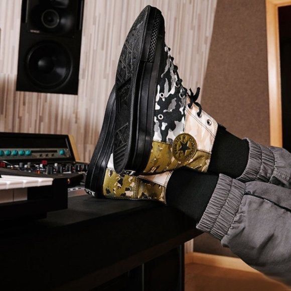 Unisex Converse Chuck 70 High “Blocked Camo” EU39, Men's Fashion