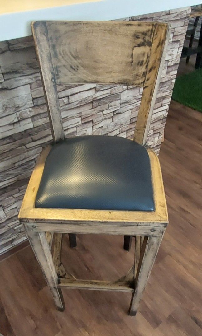 Vintage Retro Bar chairs (Pair), Furniture & Home Living, Furniture