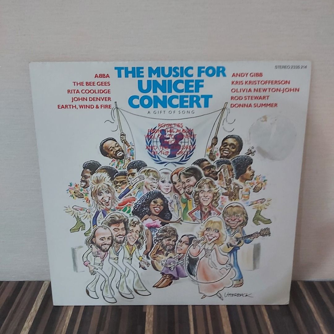 Vinyl Lp Various - Music For Unicef Concert - A Gift Of Song, Musik &  Media, Cd, Dvd & Lainnya Di Carousell