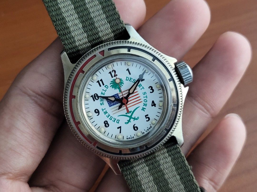 Vostok Desert Shield Junior Mechanical Military Diver Watch
