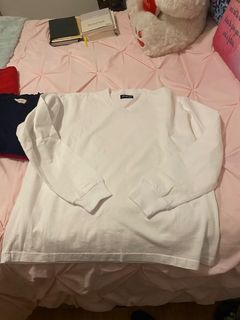 White crewneck top