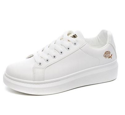 Women Casual Shoes New Spring White Sneakers Breathable Flower Lace Up Women Sneakers Women Shoes Fashion