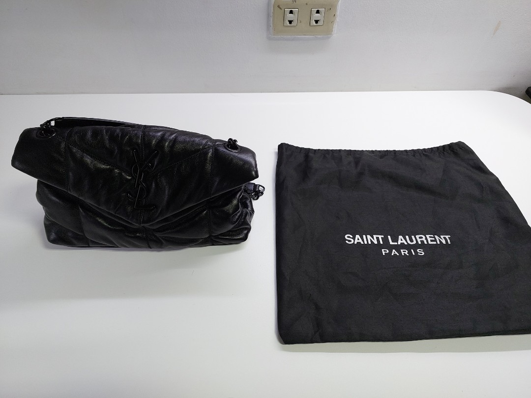 YSL PUFFER SMALL POUCH IN QUILTED LAMBSKIN, UNBOXING 