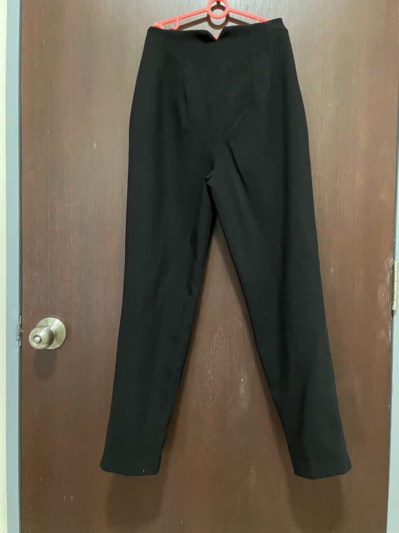 ZARA high waist trousers black