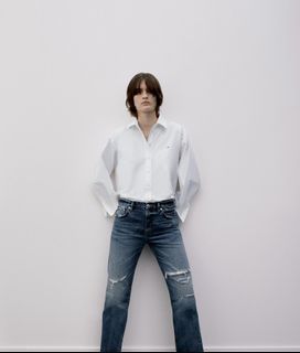 Zara white top