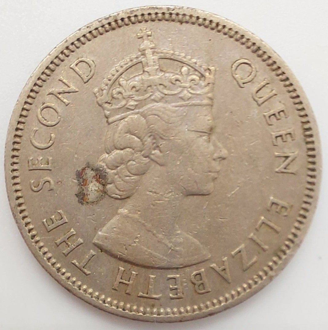 1963)香港伍毫硬幣/流通幣/Hong Kong Fifty cents/Circulation coins /Ref1963, 興趣及遊戲,  收藏品及紀念品, 錢幣- Carousell