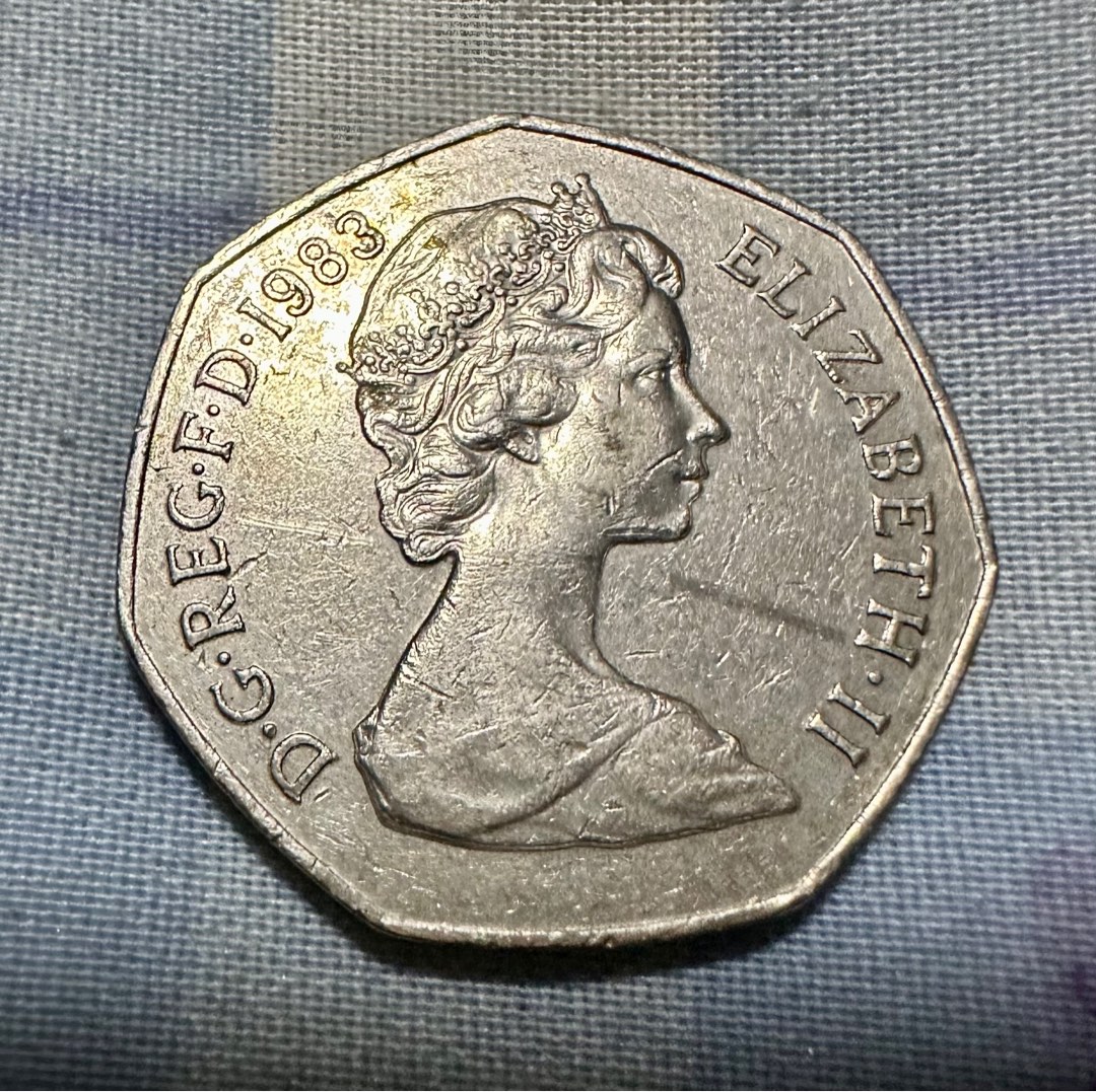 1983 Fifty Pence Coin UK on Carousell