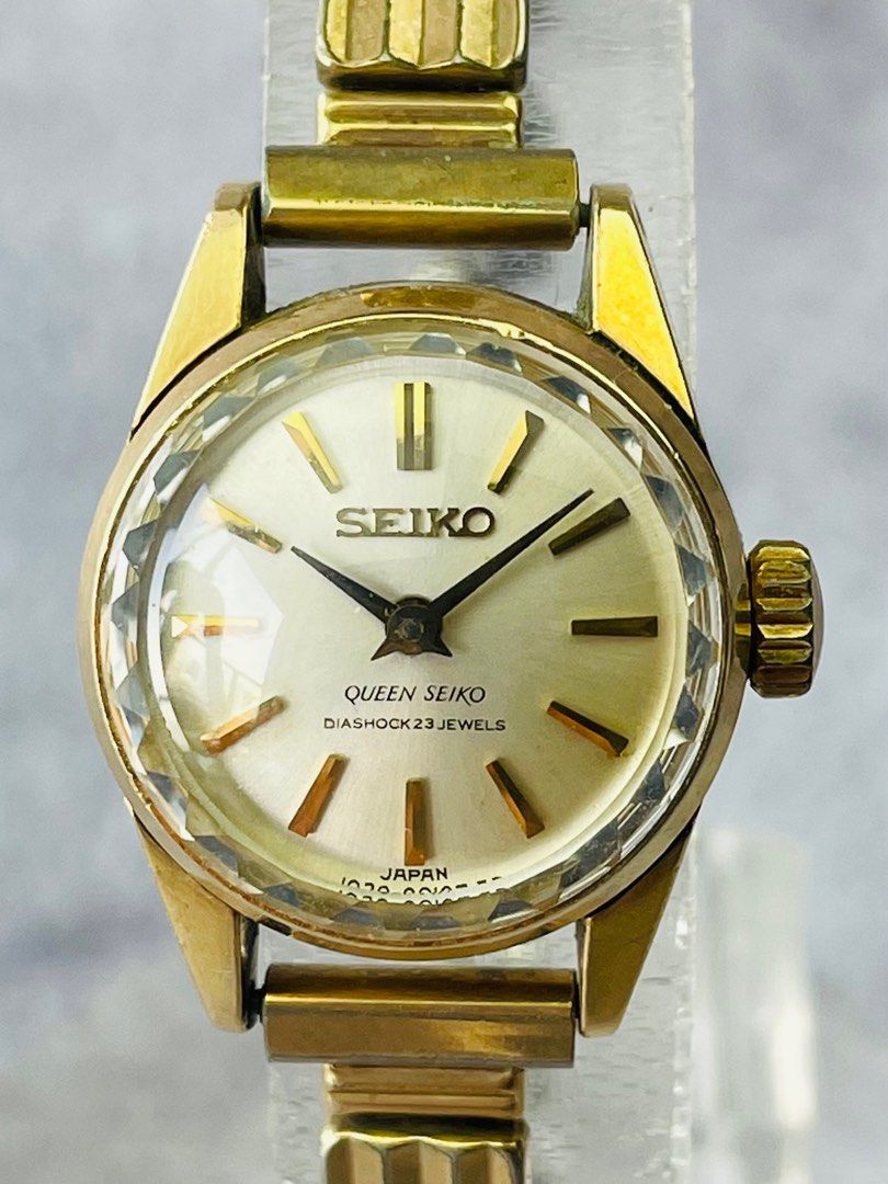 230222e Queen Seiko Vintage Women s Auto Watch Circa 1970 80s