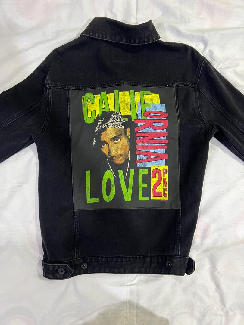 Tupac denim jacket cotton on top