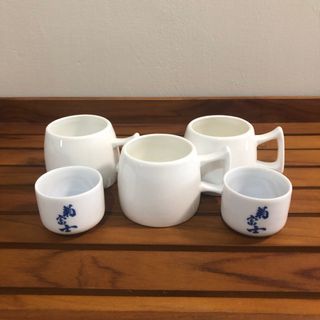 居酒屋，清酒杯，5個，全新