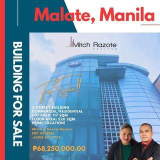 5-Storey Commercial Residential Building For Sale in Malate Manila 