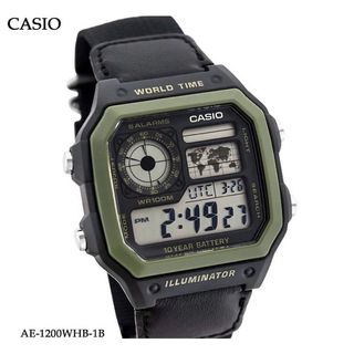 Sham Shui Po Store Front New Authentic CASIO Watch 1 Year Warranty Men's/Women's Casio Watch Gift Free Cloth AE-1200WHB-1B AE1200WHB-1B AE-1200WHB-1 AE1200WHB-1 ae1200 ae-1200 Green64226036542082110