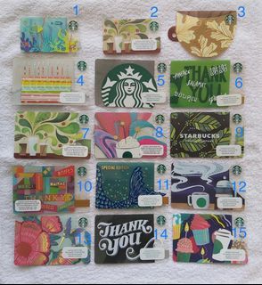 星巴克 隨行卡 全塑膠卡 Starbucks Gift card 全新 英國星巴克