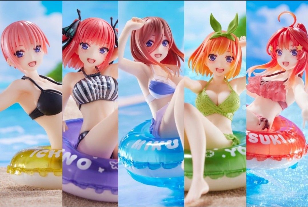 日版水著Aqua Float Girls 五等分の花嫁, 興趣及遊戲, 玩具& 遊戲類 