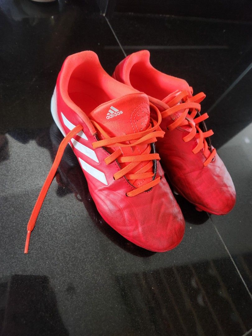 Adidas football shoes (FOC shin guards), Sports Equipment, Sports