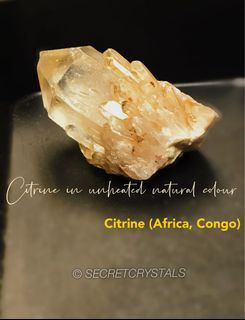 Citrine Crystal cluster in Unheated raw crystal, Congo citrine, kundalini citrine