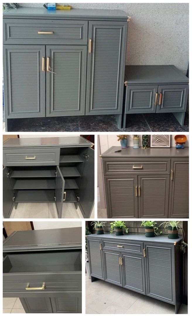 Outdoor Waterproof Sideboard Buffet Table Shoe Shoe Rack