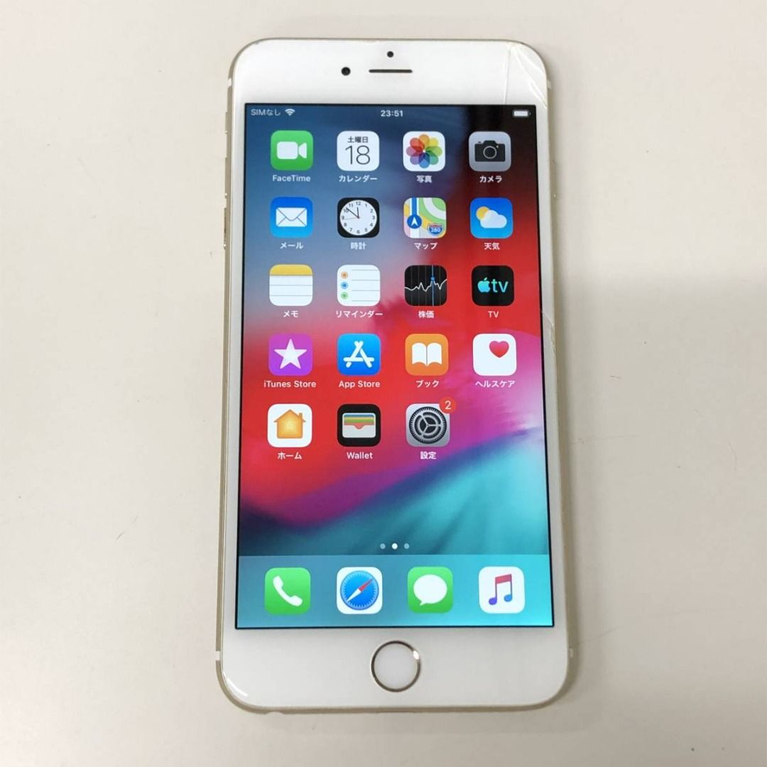 iPhone - iPhone6 plus 64GB ゴールド softbank ios12.4 SIMロック解除済】SoftBank iPhone6s 64GB A1688 (MKQQ2J/A