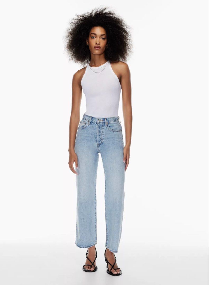 Denim Forum The Farrah Hi-Rise Wide Jean