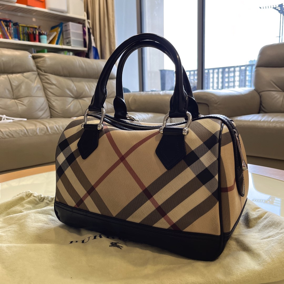 authenic Burberry speedy bag