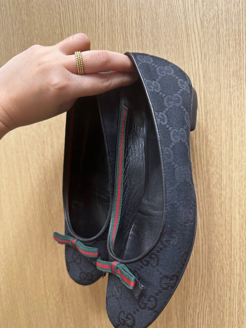 Authentic Gucci dollshoes size 5, Women's Fashion, Footwear, Flats